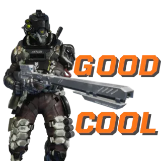 😄 GOOD
COOL soldado, futurista, arma, armadura telegram sticker