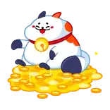 🤑 cat, coins, money, wealth, cute, sticker telegram sticker