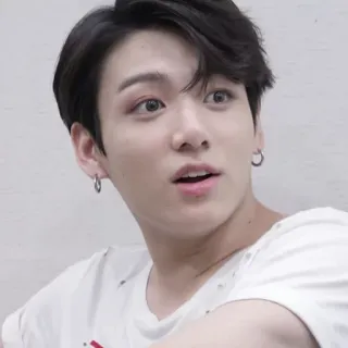 🐚 Jungkook Jungkook, BTS, K-pop, cantante, celebrità, ritratto telegram sticker