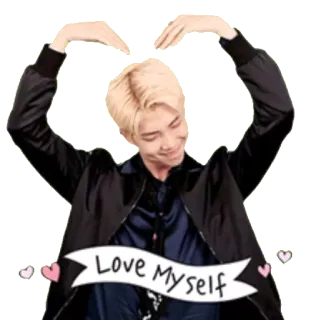 ❤️ Love Myself amore, cuore, kpop, fan, amor proprio, persona telegram sticker