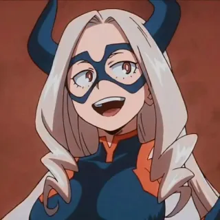 🍑 Mount Lady My Hero Academia Anime, Héroe, Villano, Manga, Mount Lady, Superhéroe telegram sticker