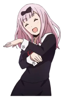 💃 Chika Fujiwara Kaguya-sama: Love Is War Anime, Chika Fujiwara, Kaguya-sama: Love is War, Fofo, Dança, Personagem whatsapp sticker