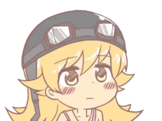 😍 Anime, Casco, Chibi, Ragazza whatsapp sticker