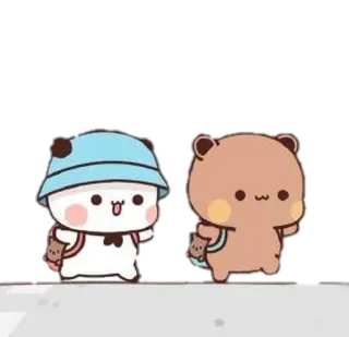 🍼 urocze, misie, kawaii, kreskówki, zwierzęta, naklejka telegram sticker