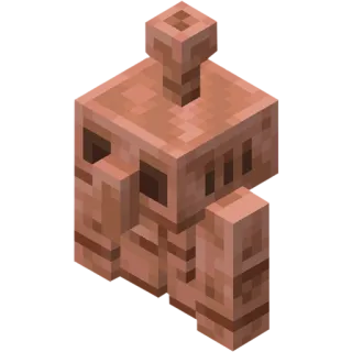 ⚡️ Minecraft Minecraft, Golem de cuivre, Golem, Jeu, Bloc whatsapp sticker