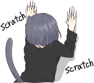 🐱 Scratch
Scratch cat, anime, scratch, animal whatsapp sticker