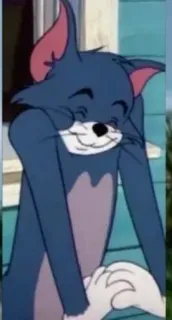 😅 Tom Cat Tom and Jerry cartone animato, gatto, animale, divertente, tom e jerry, personaggio, umorismo, meme whatsapp sticker