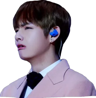 ☹ V kpop, v, bts, idol, singer, korean telegram sticker