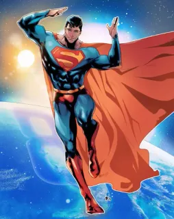 🦸 Superman superhero, comic book, flying, Superman telegram sticker