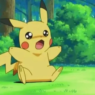 ⚡️ Pikachu Pokemon pokemon, pikachu, cartoni animati, anime, elettrico telegram sticker