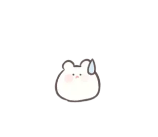 ☁️ lucu, hewan, beruang, stiker telegram sticker