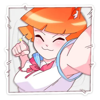 😊 动漫, 角色, 女孩, 校服, 卡哇伊, 可爱 telegram sticker