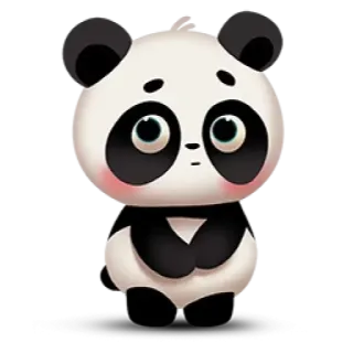 😬 Panda, Schattig, Dier, Cartoon telegram sticker