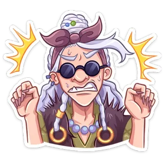 😅 kartun, wanita, marah, karakter, stiker, tokoh kartun telegram sticker
