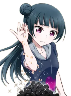 🍲 Ragazza anime, Salt Bae, Meme, Personaggio, Arte digitale, Illustrazione whatsapp sticker