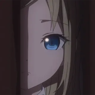 🙁 Anime, Mädchen, Porträt, Charakter telegram sticker