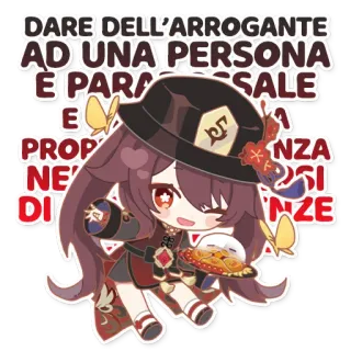 👀 Hu Tao Genshin Impact DARE DELL'ARROGANTE AD UNA PERSONA E PARARSI IL CULO E PROPRIO MANZA NEI CONFRONTI DI Anime, Genshin Impact, Hu Tao, Cartoon, Spielcharakter, Chibi, Süß telegram sticker