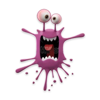 👀 monster, cartoon, creature, funny, scary, alien, pink, eyes telegram sticker