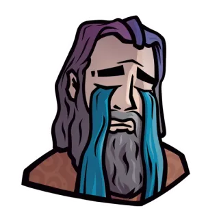 😭 weinen, traurig, mann, tränen, gefühle, figur telegram sticker
