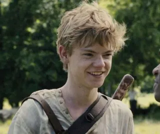 😁 Newt The Maze Runner character, teen, smile, movies telegram sticker