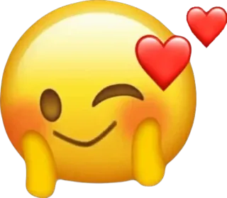 😘 emoji, love, heart, face, cute telegram sticker