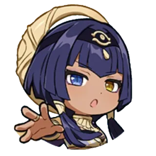 🤔 Candace Genshin Impact แคนเดซ, เก็นชินอิมแพกต์, อนิเมะ, จิบิ, วิดีโอเกม, สติกเกอร์ตัวละคร telegram sticker