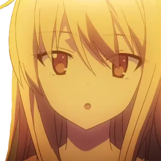 😮 Anime, Dziewczyna, Słodkie, Kreskówka, Kobieta, Portret telegram sticker