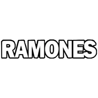 🤘 RAMONES banda, punk, música, logotipo telegram sticker