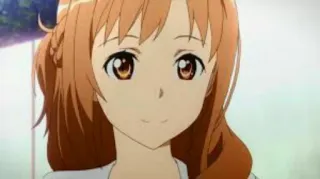 ☺️ Asuna Yuuki Sword Art Online Anime, Personaggio, Asuna, Sword Art Online, Arte digitale, Sorridendo, Carino telegram sticker