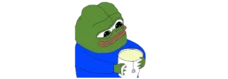 ☘ Pepe the Frog pepe, rã, chá, meme, internet telegram sticker