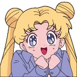 🤩 Sailor Moon Anime, Desenho animado, Mangá, Personagem, Sailor Moon, Fofo whatsapp sticker