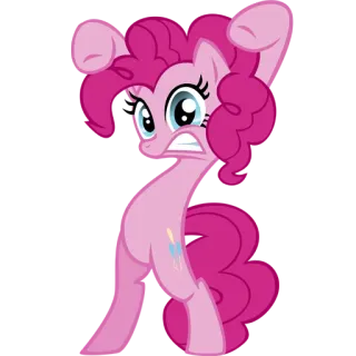😨 Pinkie Pie My Little Pony pinkie pie, my little pony, dibujos animados, poni telegram sticker