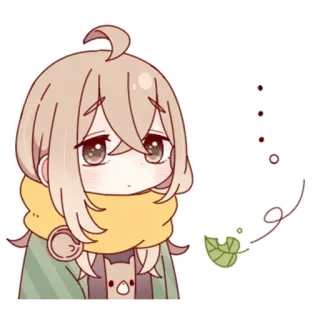 ☹️ อนิเมะ, คาวาอิ, น่ารัก, ผู้หญิง, การ์ตูน telegram sticker