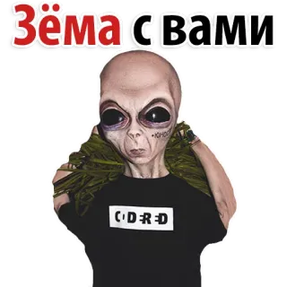 😊 Зёма с вами Alien, Tierra, Contigo, Sticker, Divertido, Meme de Internet telegram sticker
