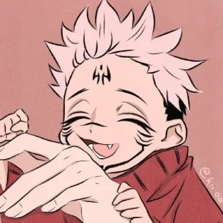 😄 Sukuna Jujutsu Kaisen Anime, Mangá, Espírito Amaldiçoado, Jujutsu Kaisen, Sukuna, Adesivo de Personagem telegram sticker