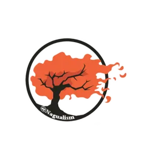 🌵 @Nagualism tree, nature, orange, art telegram sticker
