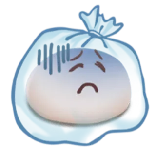 😰 triste, bolsa, desenho animado, emoticon, ilustração telegram sticker