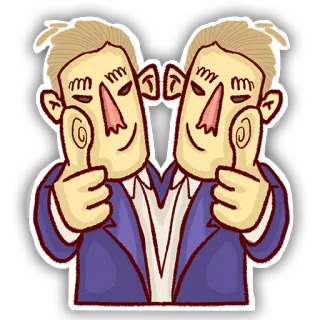 👍 Duim omhoog, Cartoon, Positief, Akkoord, Goedkeuring telegram sticker