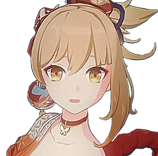 🎇 Yoimiya Genshin Impact Anime, Videojuego, Yoimiya, Genshin Impact, Personaje telegram sticker