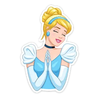 😌 Cinderella dibujos animados, Disney, princesa, Cenicienta, animación whatsapp sticker