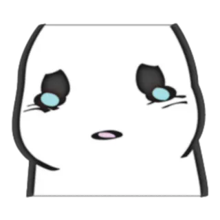 😭 Panda, Animal, Triste, Mignon, Dessin animé, Autocollant whatsapp sticker