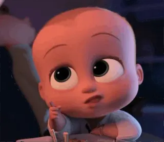 🤔 Boss Baby The Boss Baby em bé, hoạt hình, phim hoạt hình, nhân vật whatsapp sticker