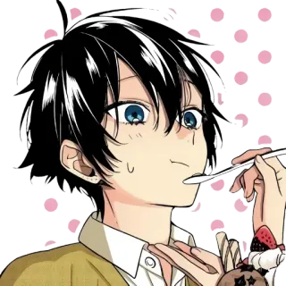 🍧 Anime, Cartoon, Junge, Essen, Dessert, Süß whatsapp sticker