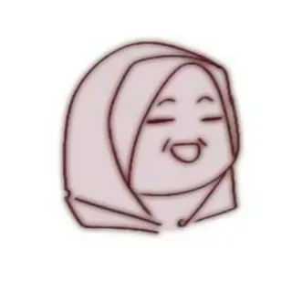 🍒 hijab, woman, cartoon, islam, muslim, headscarf, smile, character telegram sticker