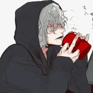 🥤 Anime, Trinken, Hoodie, Roter Becher whatsapp sticker