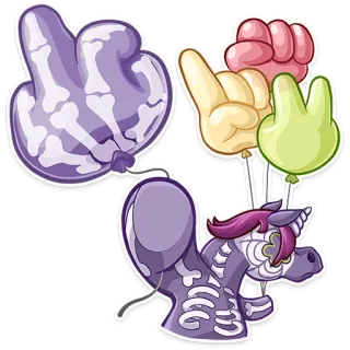 Undead Unicorn telegram stickers