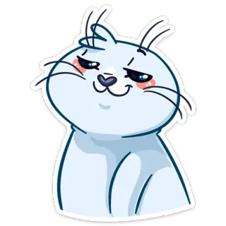 ☺️ kucing, hewan, stiker, kartun, lucu, ilustrasi telegram sticker