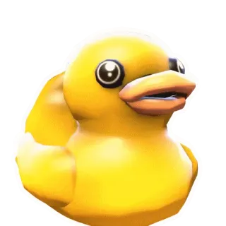 🐤 pato de borracha, pato, brinquedo, amarelo, animal telegram sticker