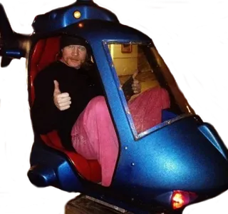 🚁 Hubschrauber, Fahrt, Daumen hoch, Spaß telegram sticker