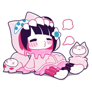 🤤 kawaii, anime, sticker, cartoon, mignon, manga whatsapp sticker